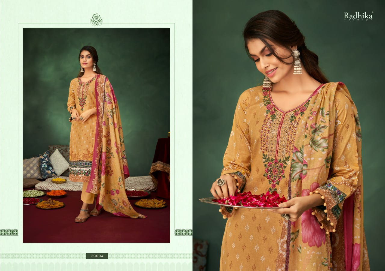 Azara Radhika Mussaret 19 Casual Daily Wear Printed Cotton Dress Material Collection